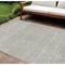 Homeroots 9' X 12' Beige And Ivory Chevron Washable Indoor Outdoor Area Rug 612236 - alternate 1