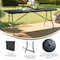 Flash Furniture Kathryn 6-Foot Bi-Fold Granite Black Plastic Folding Table RB-3072FH-BK-GG - alternate 6