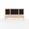 Martha Stewart Flynn Queen Size Solid Wood Platform Bed with Upholstered Base and Headboard, Wood Slat Bottom MG-0900272F-LTB-Q-WH-MS - alternate 8