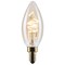 Satco 3.5 Watt C11 LED 2000K CCT Candelabra Base Clear Glass Amber Coil Filament Dimmable 120 Volt S14218 - alternate 5