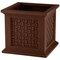 Pure Garden Rattan Style Outdoor Planter Box 14.65-Inch-Square Decorative Flower or Plant Pot 50-LG1470 - alternate 1