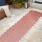 Jonathan Y Alice Classic Cottage Two-Tone Scalloped Light Rose/Cream 2 ft. x 8 ft. Shaped Runner Rug SHP103B-28 - alternate 6