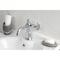 Kingston Brass One-Handle Single-Hole Bathroom Faucet with Knurled Handle and Push Pop-Up Drain, Polished Chrome KS3541RKZ - alternate 4