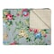 Homeroots 50" X 70" Pink Gray and Blue Kantha Cotton Floral Throw Blanket with Embroidery 328225 - alternate 1