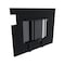 Brixwell 826mm x 665mm Ram ProMaster Van Glass Window, Passenger Barn Door Sliding with Internal Screen DTRAM021-INT - alternate 1