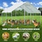Wrightmaster 9.8 ft. x 6.5 ft. x 6.5 ft.  Large Metal Chicken Coop w/ Waterproof and Anti-Ultraviolet Cover ZR-5505P437798 - alternate 7
