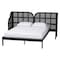 Baxton Studio Cascadia Mid-Century Modern Ebony Black Wood Queen Size Wingback Platform Bed 252-13901-ZORO - alternate 1