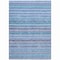 Homeroots 5' X 8' Sky Blue And Navy Blue Striped Washable Indoor Outdoor Area Rug 577806 - alternate 5