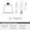Amerock Blackrock Chrome Contemporary 6-13/16 in 173 mm Length Towel Ring BH3600226 - alternate 3