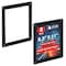 Azar Displays Black Window Sign Holder Frame with Suction Cups 8.5in x 11in, 2PK 106696-BLK-2PK - alternate 1