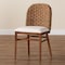 Baxton Studio bali & pari Denver Modern Bohemian Walnut Brown Finished Acacia Wood and Seagrass Dining Chair 239-13364-ZORO - alternate 9