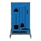 5S Supplies Housekeeping Shadow Board Broom Station V2, Blue / Black Shadows, No Broom, No Text HSB-V2-BLUE-BO-NO TEXT - alternate 1