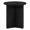 Homeroots 22" Black Wood Round End Table 544243 - alternate 7