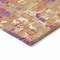 Homeroots 8' Blush Orange And Teal Blue Round Abstract Washable Indoor Outdoor Area Rug 631983 - alternate 7