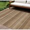 Homeroots 8' X 10' Orange And Copper Striped Washable Indoor Outdoor Area Rug 610609 - alternate 1
