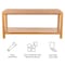 Alaterre Furniture Newport 40in Wood Storage Bench with Handcrafted Woven Rope Seat, Natural ANNP0520 - alternate 14