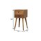 Homeroots 22" Oak Solid Wood Two Drawer Nightstand 722546 - alternate 2