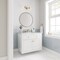 James Martin Vanities Chicago 36 in. Single Vanity, Glossy White, w/ 3 CM Ethereal Noctis Silestone Top 503-V36-GW-3ENC - alternate 5