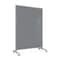Ghent EZ Mobile Glassboard, Aluminum Frame, Magnetic, 75"H x 50"W, Smoke EZ1MA7550SK - alternate 1