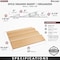 Rev-A-Shelf Drawer Insert, Maple Wood, Natural Maple, 22 in W, 1.55 in H, 19.75 in D 4SDI-24 - alternate 6