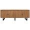 Homeroots 80in Natural Distressed Solid Wood Live Edge Credenza With Four Doors 606283 - alternate 1
