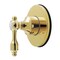Kingston Brass Single-Handle Six-Way Diverter Valve with Round Trim Kit, Polished Brass KS4032TAL - alternate 1