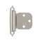 Amerock Variable Overlay Self-Closing, Face Mount Satin Nickel Hinge - 1 Pair BPR7629G10 - alternate 1