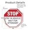 Signmission Stop Stay in Vehicle Wait for Atten, 18 inch X 18 inch, Vinyl Decal, 2PK OC-D-2PACK-18-275 - alternate 3