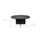 Homeroots 60" Gray Rounded Solid Wood Pedestal Base Dining Table 488706 - alternate 3