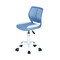 Homeroots Blue and White Adjustable Height Swivel Rolling Office Chair 568071 - alternate 6