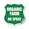 Signmission No Spray Shield Sign Organic Farm, 18 Inch X 18 Inch, Vinyl Decal SHI-D-18-406 - alternate 1