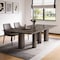 Homeroots 108" Brown and Black Marble and Stainless Steel Dining Table 718890 - alternate 3