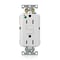 Leviton Lev-Lok GFCI 15A HG/PI White MGFN1-HGW - alternate 2