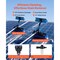 Vevor Solar Panel Cleaning Kit Water Fed Pole Kit 24 ft Brush Soap Dispenser LW5-7.3m(30CM)-US - alternate 5