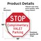 Signmission Stop Complimentary Valet Parking, 18 Inch X 18 Inch, Vinyl Decal OC-D-18-297 - alternate 4