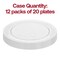 Smarty Had A Party 7 Clear Floral Round Disposable Plastic AppetizerSalad Plates 240 Plates, 240PK 727-CASE - alternate 6