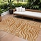Homeroots 10' X 14' Copper And Tan Animal Print Washable Indoor Outdoor Area Rug 600647 - alternate 1