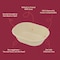 Chuk Bowl 8 oz oval, Natural Molded Fiber, 800 Count Case, 800PK BW-08-OV - alternate 4