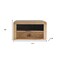 Homeroots 18" Brown Solid Wood One Drawer Floating Nightstand 712840 - alternate 6