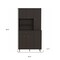 Homeroots 67in Modern Black Pantry Cabinet with Five Shelves 403773 - alternate 4