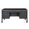 Regency Mesa Steel Double Pedestal Teacher's Office Desk with Center Drawer 60in x 30in, Neo Walnut 66266DPCDNW - alternate 3