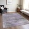 Homeroots 5' X 8' Purple Lavender And Gray Striped Washable Indoor Outdoor Area Rug 588065 - alternate 8