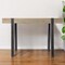 Homeroots 45" Natural and Dark Brown Writing Desk 402061 - alternate 4