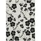 Homeroots 3' X 5' Ivory And Black Floral Washable Indoor Outdoor Area Rug 600006 - alternate 4