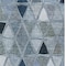 Homeroots 9' X 12' Denim Blue And Sky Blue Geometric Washable Indoor Outdoor Area Rug 583026 - alternate 5