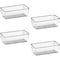 Acrimet Drawer Organizer Modular, Box Tray Storage Bins (4 Pieces) (Clear Crystal Plastic), 4PK 971 - alternate 1