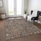 Homeroots 5' X 8' Brown Purple And Blue Floral Washable Indoor Outdoor Area Rug 605260 - alternate 8