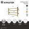 Kingston Brass 24" x 16" Stainless Steel Wall Mount 4-Tier Towel Rack, Matte Black DTM24164MB - alternate 2