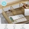 Martha Stewart Ryder Gold Mesh Metal 6 Compartment Large Desk Drawer Organizer for Accessories and Office Supplies HH-OHD17-GLD-MS - alternate 6