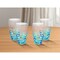 Homeroots Set of Four Clear and Blue Swirl Acrylic Highball Glasses 521171 - alternate 4